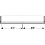 Zrkadlová skrinka Geberit ONE s ComfortLight a dvoma dverami