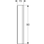 Zrkadlová skrinka Geberit ONE s ComfortLight a dvoma dverami
