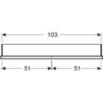 Zrkadlová skrinka Geberit ONE s ComfortLight a dvoma dvierkami