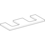 Umývadlová doska Geberit ONE, dvojitý výrez, pre umývadlo na dosku,120cm,Dub