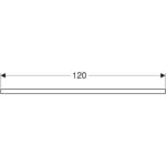 Umývadlová doska Geberit ONE, dvojitý výrez,120cm,orech