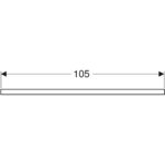 Umývadlová doska Geberit ONE, výrez vpravo, pre umývadlo na dosku,105cm,Dub