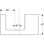 Umývadlová doska Geberit ONE, výrez vpravo, pre umývadlo na dosku,90cm,orech