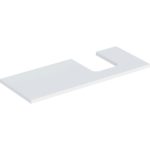 Umývadlová doska Geberit ONE,výrez vpravo, pre umývadlo na dosku,tvar misky,120cm,biela