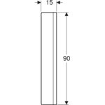 Zrkadlová skrinka Geberit ONE s výklenkom a ComfortLight, s jednými dvierkam