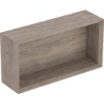 Obdĺžnikový nástenný box Geberit iCon, 45cm, 23.3cm, 13.2cm, orech