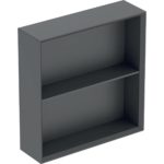Štvorcový policový diel Geberit iCon, 45cm, 46.7cm, 13.2cm, láva