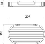Držiak na hubku METALIA, drôtený program, chróm