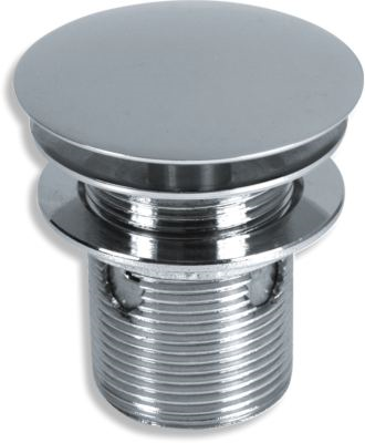 Uzáver výpusti LUXUS pre umývadlo bez prepadu, chróm