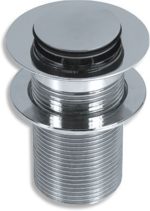 Uzáver výpusti LUXUS pre umývadlo bez prepadu, chróm