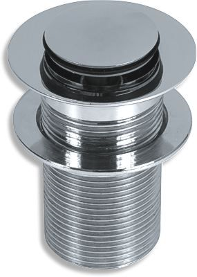 Uzáver výpusti LUXUS pre umývadlo bez prepadu, chróm