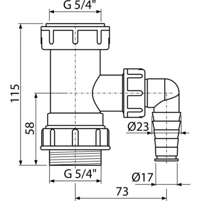 Medzikus 5/4" s prípojkou