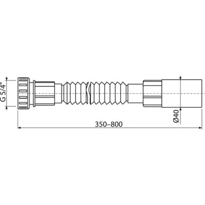 Flexi pripojenie 5/4" x 40 plast