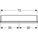Zrkadlová skrinka ONE s výklenkom a ComfortLight, 2 dverami, 90 cm, hliník