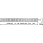 PURE Podlahový rošt 850 mm,matný