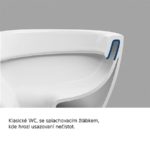 WC závesné kapotované, RIMLESS, 490x370x360, keramické, vr. sedátka CSS113S