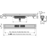 Flexible Low Podlahový žľab 1150 mm