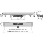 Flexible Low Podlahový žľab 1050 mm