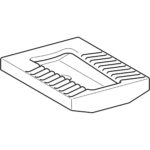 Nášľapné WC Geberit Publica: B=45cm, H=18cm, T=60cm, biela