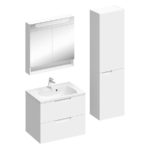 Bočná skrinka Classic 400 L- biela/biela