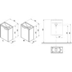 Skrinka pod umývadlo Classic 400 R - biela/biela