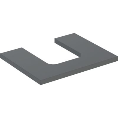 Umývadlová doska Geberit ONE, výrez v strede, pre umývadlo na dosku, láva