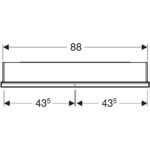Zrkadlová skrinka Geberit ONE s ComfortLight a dvoma dvierkami