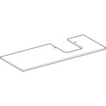 Umývadlová doska Geberit ONE, 120cm, Vzhľad čierneho mramoru