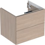 Skrinka pod umývadlo ONE s 2 zásuvkami: 59.2cm, 50.4cm, 47cm, Dub