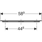 Rukoväť Geberit iCon, láva farba, 58.9cm