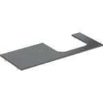 Umývadlová doska ONE, výrez P, 120cm, Vzhľad čierneho mramoru