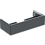 Skrinka pod umývadlo ONE s 1 zásuvkou: 103.6cm, 26.6cm, 47cm, Čierna