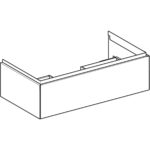 Skrinka pod umývadlo ONE s 1 zásuvkou: 88.8cm, 26.6cm, 47cm, pieskovosivá