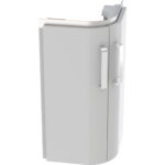 Skrinka Selnova Compact pod roh.malé umývadlo, 2 dvierka, svetlosivý/lakovaný matný