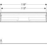 Skrinka pod umývadlo iCon, s 1 zásuvkou, orech, láva