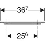 Rukoväť Geberit iCon, biela farba, 36.7cm