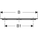 Rukoväť Geberit iCon, s pochrómovaním, 118.1cm