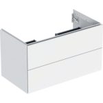 Skrinka pod umývadlo ONE, s 2 zásuvkamii: 88.8cm, 50.4cm, 47cm, biela