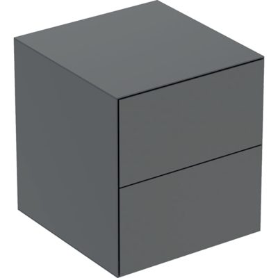 Bočná skrinka Geberit ONE s 2 zásuvkami, láva matná