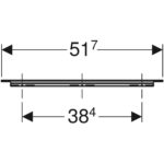 Rukoväť Geberit iCon, láva farba, 51.7cm