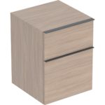 Bočná skrinka iCon s 2 zásuvkami, 45cm, dub, láva