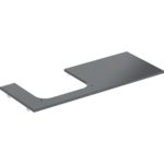 Umývadlová doska ONE, výrez Ľ, 120cm, Vzhľad čierneho mramoru