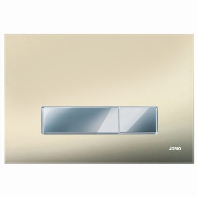 Ovládacie WC tlačidlo JOMO AMBIENTE sklo zrkadlové brondzové, chróm/chróm