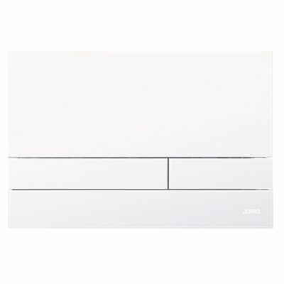 Ovládacie WC tlačidlo JOMO EXCLUSIVE 2.1 rámček biely 2.0/sklo biele
