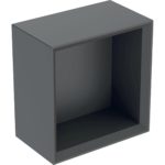Štvorcový nástenný box Geberit iCon, 22.5cm, 23.3cm, 13.2cm, láva