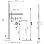 JOMOTech modul pre um.s jednootv.armat.a podom.sif,H 1120mm