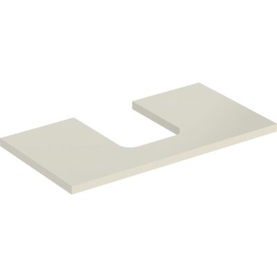 Umývadlová doska ONE, výrez v strede, 90cm, pieskovosivá