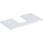 Umývadlová doska ONE, výrez v strede, 90cm, biela