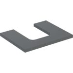 Umývadlová doska ONE, výrez v strede, 60cm, láva