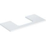 Umývadlová doska ONE, výrez v strede, pre umývadlo na dosku, 105cm, 3cm, 47cm, biela